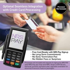 NRS Plus Credit Card POS Cash Register for Small Businesses with processing