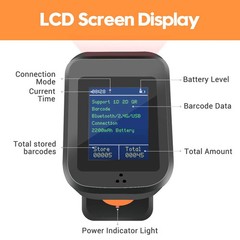 Tera 1D 2D QR Barcode Scanner Wireless Bluetooth USB w/ Charging Base HW0006PRO