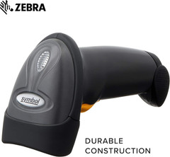 Zebra LS2208 Series Corded Handheld Standard Range Laser Scanner Kit with Goosen