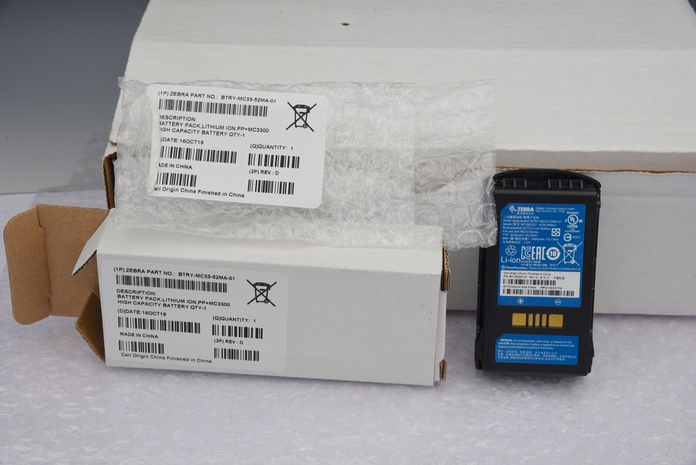 Zebra MC3300 Battery BTRY-MC33-52MA-01 BT-000337 5200mAh