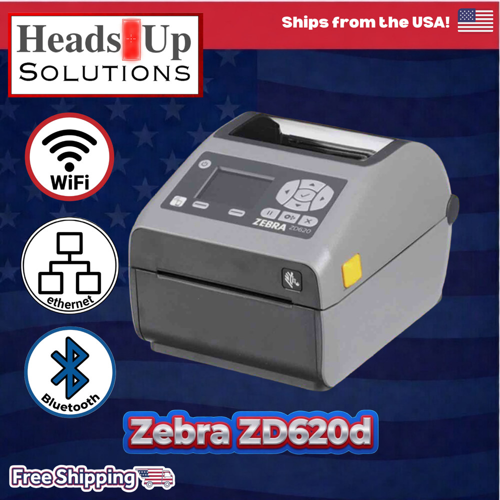 Zebra ZD620d Thermal Label Printer | 203dpi | WiFi | Bluetooth | Ethernet 🇺🇸🔷