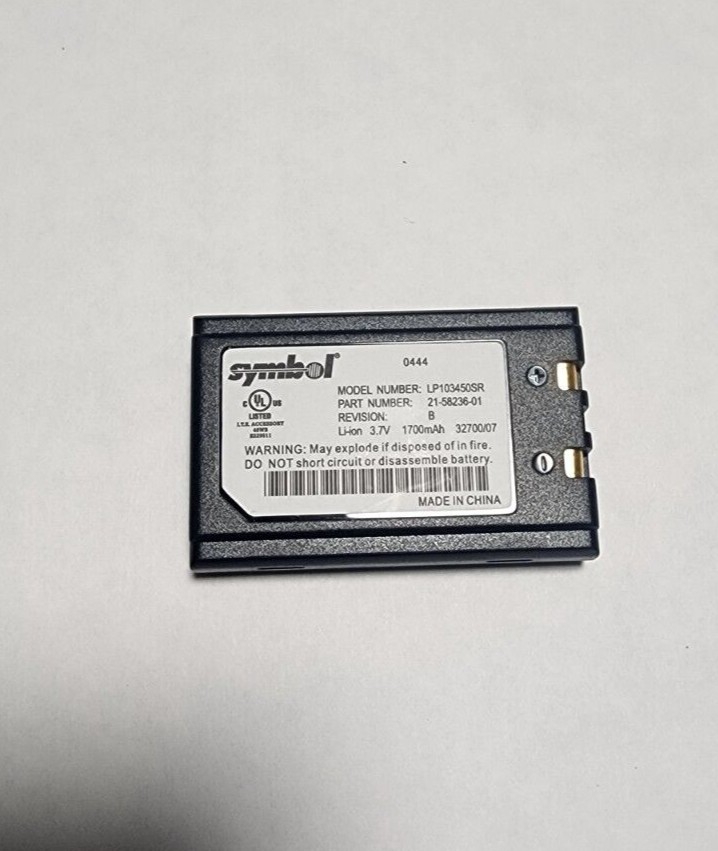 OEM Symbol Battery Li-iON 3.7V RECHARGEABLE 21-58236-01