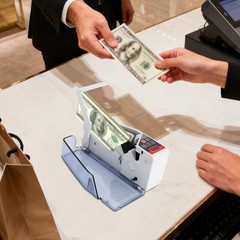 Money Counter Machine Currency Cash Bank Counterfeit Detector Cash Counting
