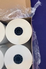 IBM Thermal Paper Rolls 3 1/8″ x 190′ Qty 12 Rolls – 73.3mm wide