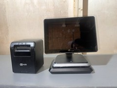 NCR PX10 POS Touchscreen Terminal 7746-1810-8801 w/ Receipt Printer Untested