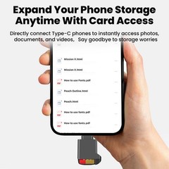 USB C TF Card Reader Type C 2.0 Micro SD Adapter External Memory Stick