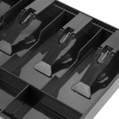 Cash Money Tray Replacement 5 Bill/ 4 Coin Drawer Register free size, black