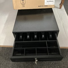 MMF VAL-U Line Cash Drawer 16.3” W X 16.1” D X 3.9” H 5 Bill/ 8 Coin Black Color