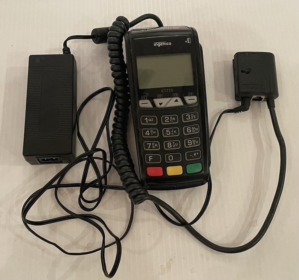 Ingenico iCT220 Credit Card Terminal w/ Cable