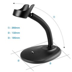 Wireless 1D 2D Barcode Scanner with Stand NetumScan Portable Automatic QR Cod…