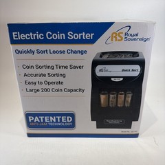 Royal Sovereign QS-1AC Electric Coin Sorter Counter Machine Tested