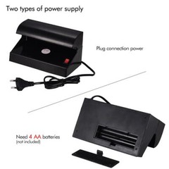 UV Money Detector Counterfeit Bill Checker for Euro Pound Notes w/ ON/OFF Switch