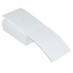 4 X 3 DIRECT THERMAL FANFOLDED STOCK, BLANK LABELS, PERM, 3,000 *SHIPS FREE*