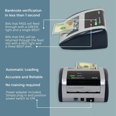 AccuBANKER D450 5-Point Counterfeit Bill Detector, Money Checker, UL Listed
