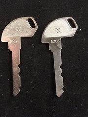 TEC CASH REGISTER, X KEY, #AZ08, SET OF 2