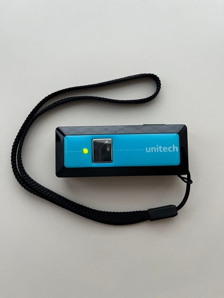 Unitech MS910+ Wireless Pocket CCD Barcode Scanner Black Light Blue