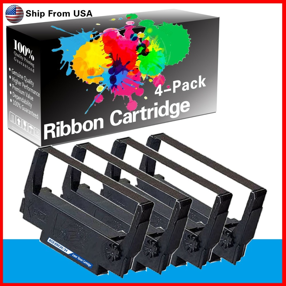 4PCS Purple Compatible ERC30 ERC-30 34 38 Ribbon for M63-UA
