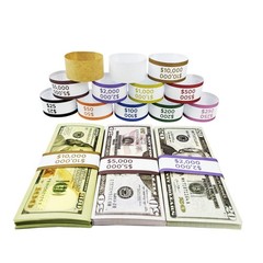 600Pcs Money Bands for Cash – Self-Adhesive Money Wrappers for Bills, Currency S
