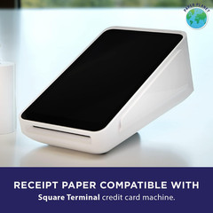 Thermal Receipt Printer Paper for Square Terminal by Paper Planet | 30 Rolls | S