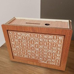 Wooden Money Box Kids Adults Money Box Money Saver Portable Retro Change Box