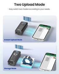 2-Pack 2D Bluetooth Barcode Scanner Wireless with Clip, 2000mAh Battery with …