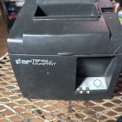 Star TSP100 Future PRINT POS Printer Thermal Printer Power On Not Fully Tested