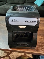 Royal Sovereign Quick Sort Counter Top Coin Sorting Machine QS-1AC Sorter Works