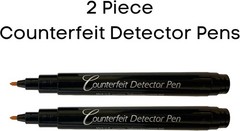 Money Loss Prevention Tester – 2 Pack Counterfeit Bills Detector Pens, USA Made