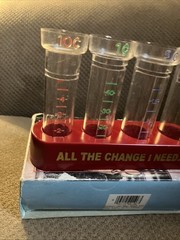 VINTAGE COIN COUNTER SET “ ALL THE CHANGE I NEED ” Each Counter Holds One Roll