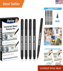 Versatile Counterfeit Bill Detector Pens – 5 Pack for Every Transaction Need