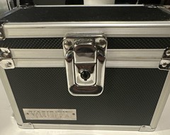 Set of 2 VAULTZ Metal Lock Boxes Security Storage Cases Silver, And Black