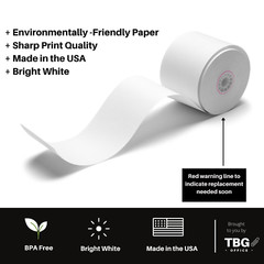2 1/4″ x 165′ Thermal POS Receipt Paper – 30 Rolls