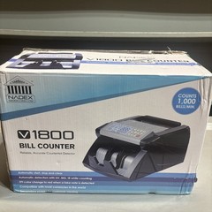 New Open Box NADEX V1800 Money Counter and Counterfeit Detector Tested