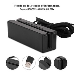 MSR90 USB Swipe Magnetic Credit Card Reader 3 Tracks Mini Smart Card Reader