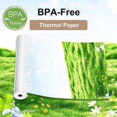 2 Rolls 8.5×11 Inch A4 Thermal Paper QuickDry Continuous For M08F/M832