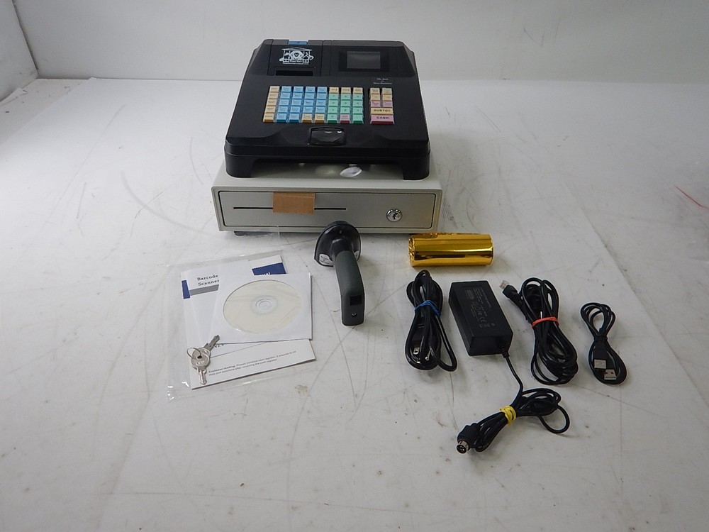 Perfiware HS71-81B – All in One Electronic Cash Registers w/ Clear Dual Display
