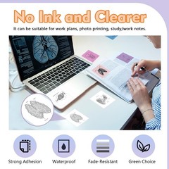9 Rolls Mini Thermal Sticker Paper for Mini Inkless Printer (3 Rolls of White…