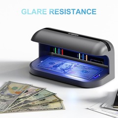 Counterfeit Bill Detector with UV LED Light & Card ID Detection – All Currencies