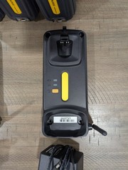 (3) Datalogic 7000BT Scanners With Base Stations/AC Power Cord/Ethernet USB
