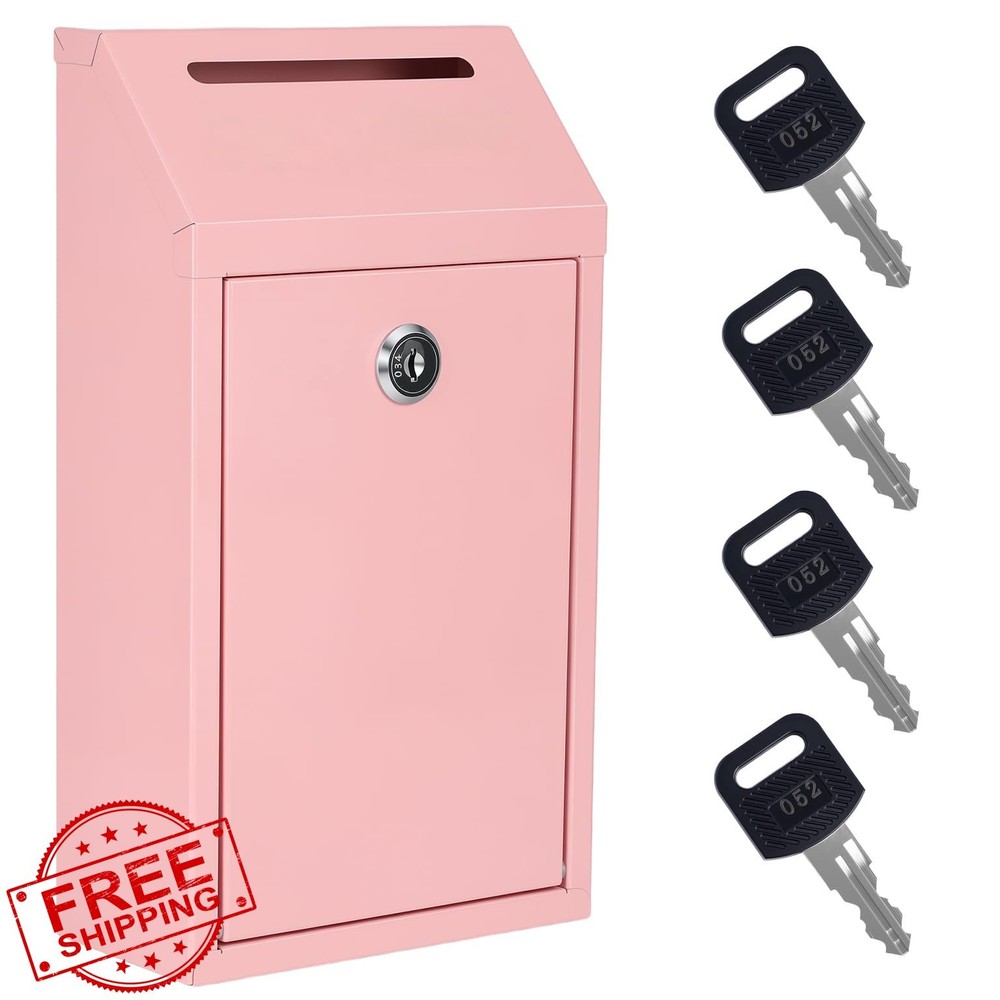 Sumerfnt Pink Locking Cash Box Slot