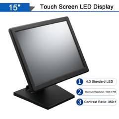 15″ Food Order Touch Screen POS System for Retail/Restaurant/Hospitality