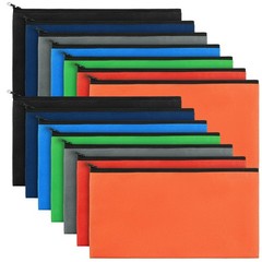 Teling 14 Pack Money Bank Bags with Zipper Security Large, Classic Color