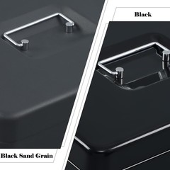 xydled Cash Box with Money Tray and Key Lock,Tiered, Cantilever Design,4 Bill…