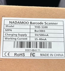 NADAMOO BUR3003 433MHz Wireless Barcode Scanner