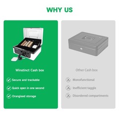 Cash with lock and tray, with Tracking & Dual Lock System,money for cash, loc…