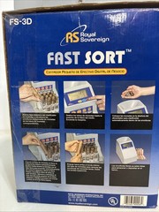 Royal Sovereign Fast Sort FS-3D Digital Coin Sorter Counter Anti-Jam Box Manual