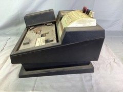 VINTAGE Antique CREDIT CARD MACHINE NewBold ADDRESSOGRAPH