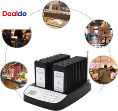 Restaurant Pager System, 16 Wireless Pagers for Restaurants, Set with Vibration,