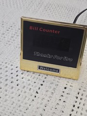 Homeland goods Gold Money Bill Counter machine not tested missing power cable