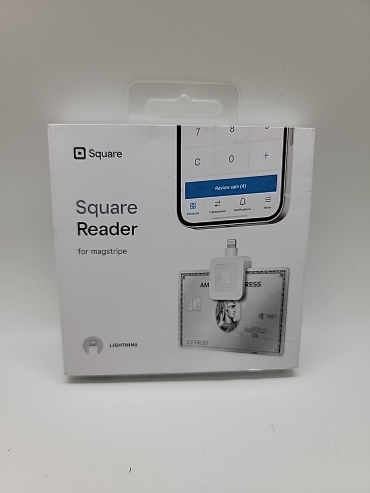 NEW Square – Magstripe Reader with Lightning Connector – Glossy White